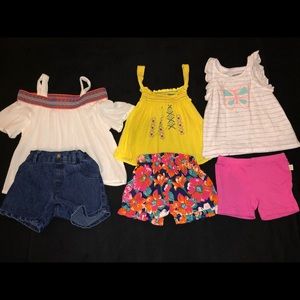 3 girls outfits - size 12M